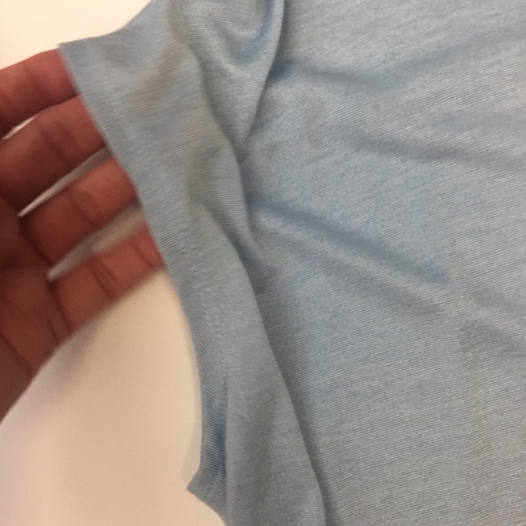 Vince Light Blue Short Dolman Sleeve Tee, S/P - Picture 6 of 10